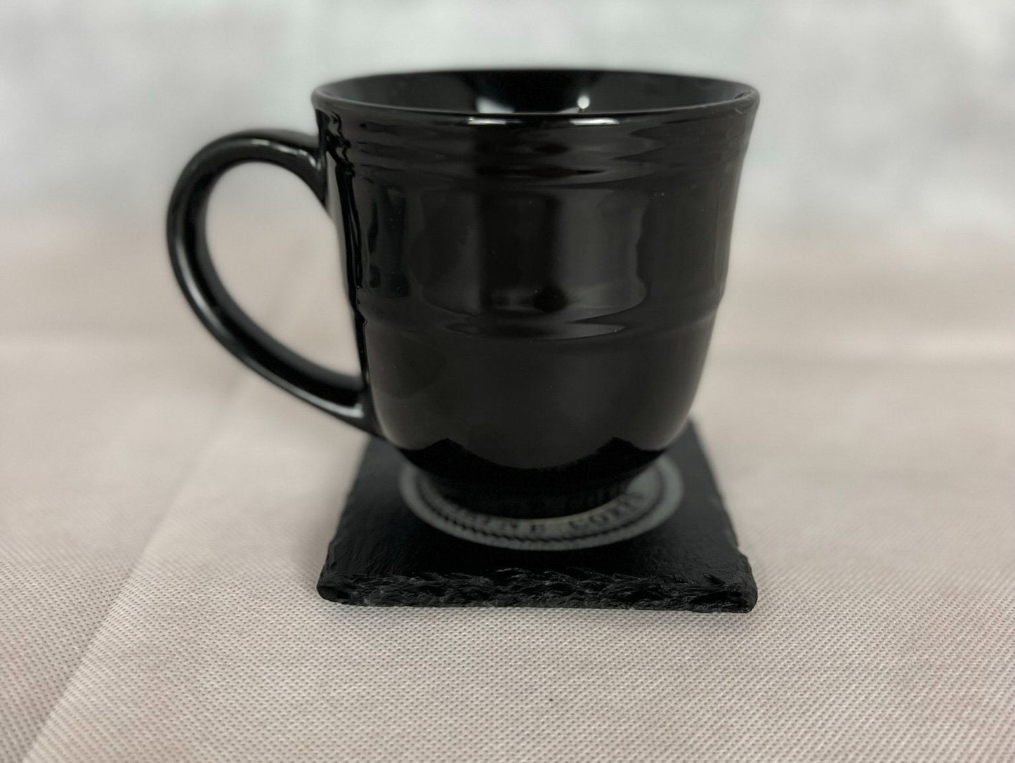 Laser Engraved Slate Coaster with Operation Desert Shield/ Storm Veteran logo.